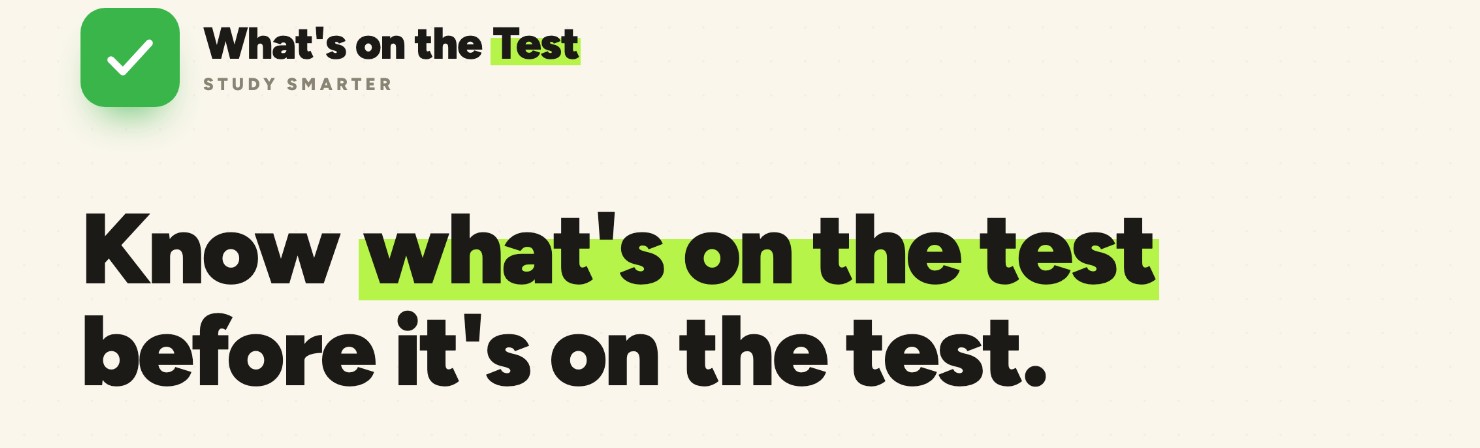 Whats On The Test cover